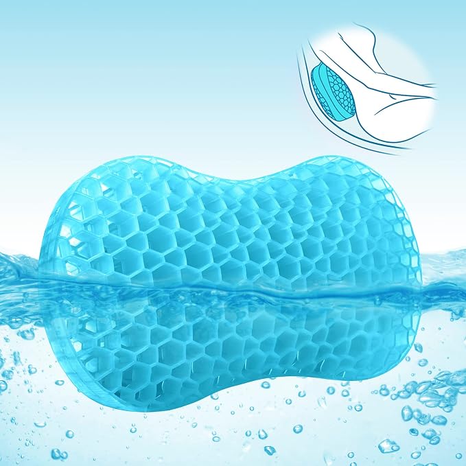 Sunlit Bath Jello Gel Bath Pillows, Lumbar Pillow by Sunlit