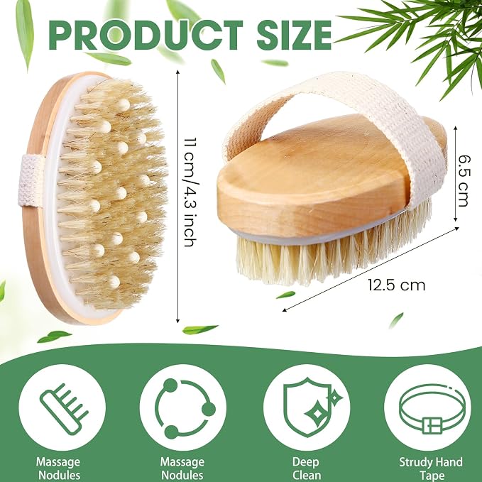 Gejoy 20 Pcs Dry Brushing Body Brush - Image 2