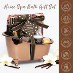 Warm Vanilla scented Gifts for Women, Spa Bath & Body Gift Basket, Skin Care Kit - Image 4