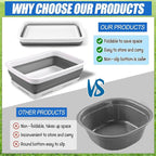 Pool Foot Bath Tray for Swimming Pool, Non- Slip Collapsible Foot Bath for Pool - Image 4