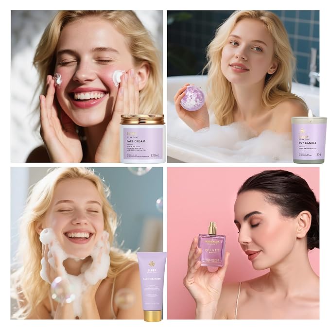 25 Pcs Mother's Day Gift, Lavender Bath & Body Gift Basket Set - Image 5