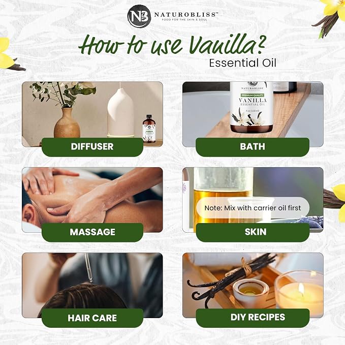 NaturoBliss Vanilla Essential Oil Premium Quality - Image 4