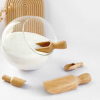Wooden Scoops 5.5" and 3", 1 standard bath salt scoop and 1 mini scoop - Image 4