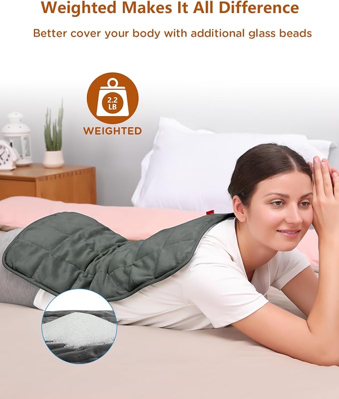 Comfytemp Weighted Heating Pad for Back & Period, FSA Eligible Electric Heat Pad - Image 3