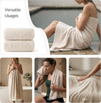 REDKISS Towels 2 Pack Luxury Extra Large Bath Towels Set 30 x 58 Inches – 100% - Image 8