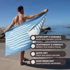 FESHKA Sand Proof Turkish Beach Towel – Oversized, Quick Dry & Lightweight - Image 2
