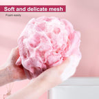 MTDLYICE Loofah for Women 75g 4 Pack, Bath Sponge Soft Mesh Shower Puff Loofah - Image 2