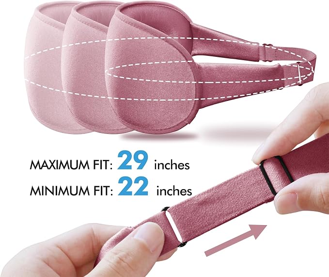 Sleep Eye Mask for Men Women, Sleeping Mask for Side Sleeper, Travel Blackout - Image 4