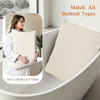 Luxury Bathtub Pillow, Gift for Mother's Day, Neck & Back Support, Quick-Drying - Image 3