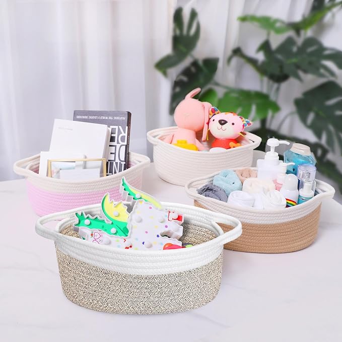 ABenkle Small Woven Basket, Cat & Dog Toys, Gift Box - Image 5