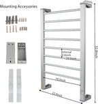 Heated Towel Rack with Timer, 8-Bar Electric Towel Warmer - Image 3