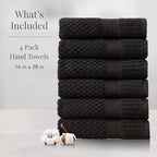 NY Loft 100% Cotton Hand Towel 6 Pack Hand Towel Set | Super Soft & Absorbent - Image 2