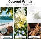 Coconut Vanilla Scented Candles, 7oz Soy Wax Candle, Long Lasting Aromatherapy - Image 3