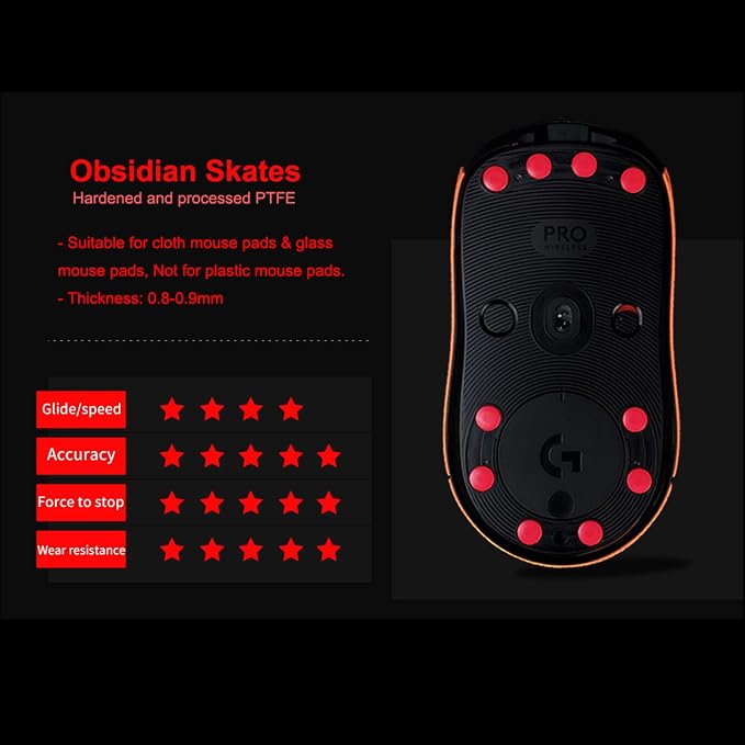 X-Raypad Jade Speed Mouse Skates, Offers Excelent Wear Resistance, Speed & - Image 2