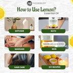 NaturoBliss 100% Pure Lemon Essential Oil Therapeutic Grade Premium Quality - Image 4