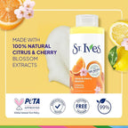 St. Ives Body Wash, Citrus & Cherry Blossom Energizing Shower Gel 2-Pack - Image 6