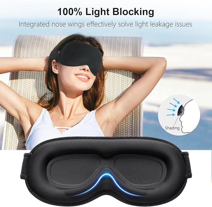 Gritin 100% Blackout Sleep Eye Mask - Image 2
