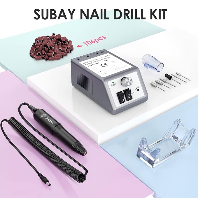 Electric Nail Drill Machine, 20000RPM Professional Nail Drill, Gel Nails - Image 7