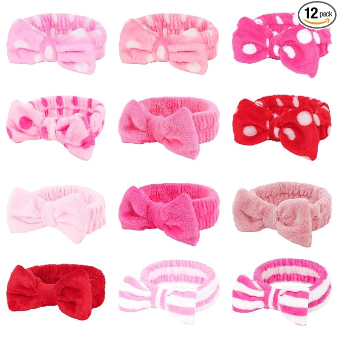 Casoty 12 Pcs Makeup Headband, Spa Headband by Casoty