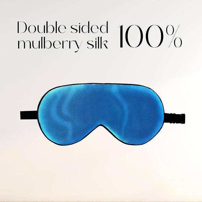 ZIMASILK 100% Natural Silk Sleep Mask Blindfold, Adjustable Super-Smooth Soft - Image 3