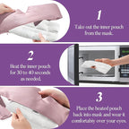 Lavender Heated Eye Mask, Weighted Sleep Mask - Image 6