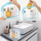 Tbestmax 10 Pack Clear Cosmetic Bags Makeup Bags Portable Waterproof TSA - Image 6