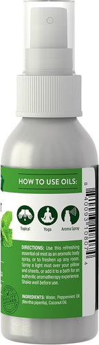 Nature's Truth Peppermint Essential Oil Spray | 2.4 Fluid Ounces | - Image 2