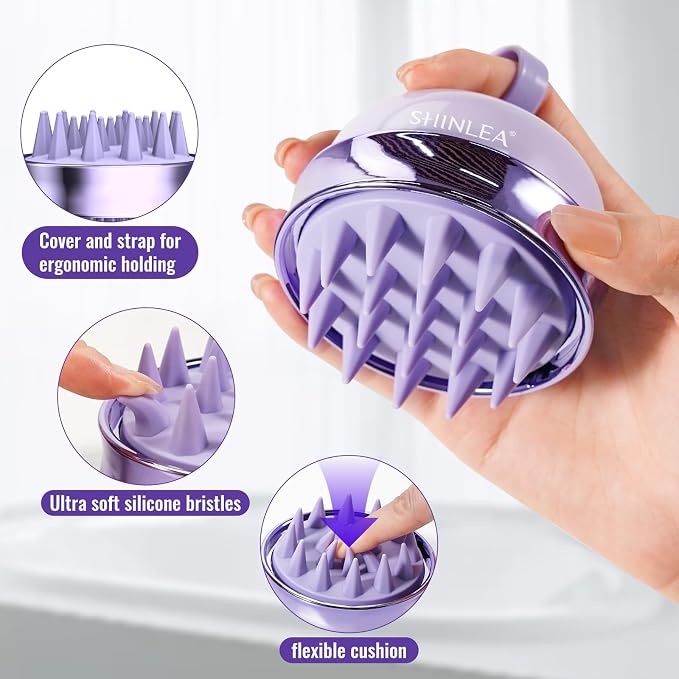 SHINLEA 2 in 1 Scalp Massager Hair Growth, Scalp Scrubber - Image 4