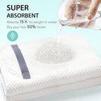 YFONG X-Large Hair Towel Wrap for Women, Super Absorbent Microfiber Hair Towel - Image 6