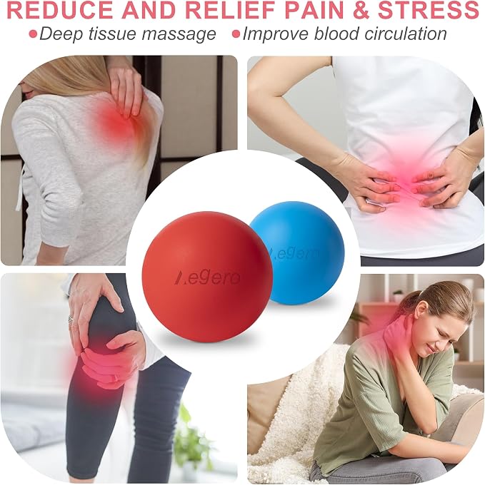 Massage Lacrosse Balls for Myofascial Release, Yoga Deep Tissue Massage - Image 6