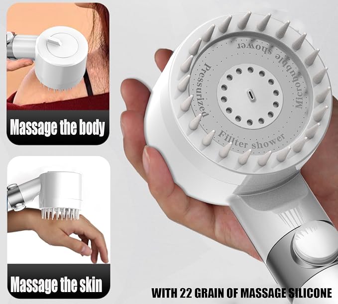 High Pressure Handheld Shower Head High Pressure Shower Heads- High Flow Even - Image 4