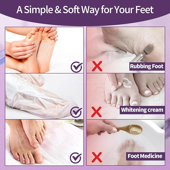6 Pack Moisturizing Foot Mask, Hydrating Foot Masks - Image 6