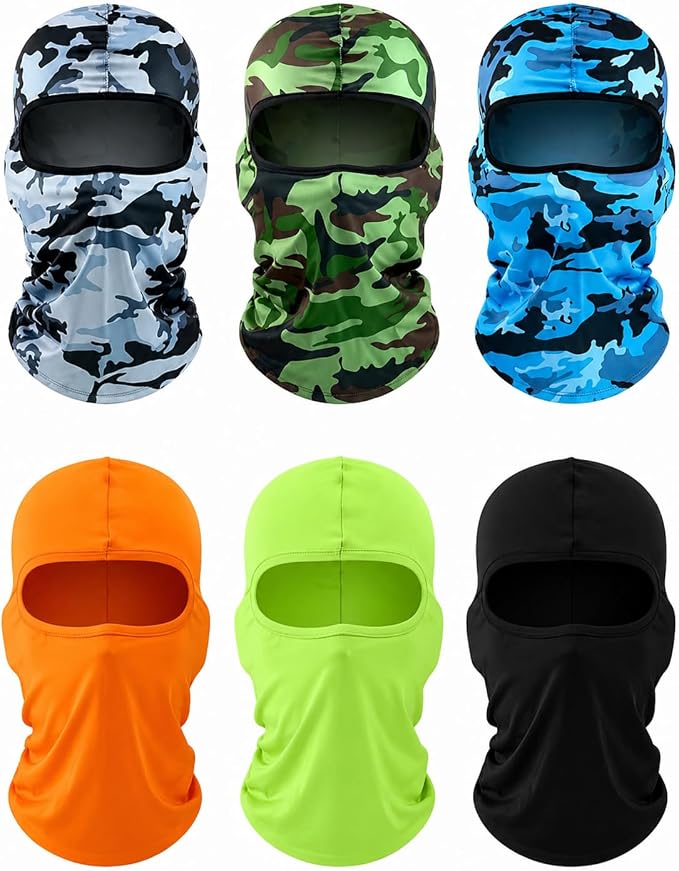 SATINIOR 6 Pcs Ski Mask Cover Balaclava Full Face Mask Summer Face Cover UV by SATINIOR