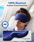 Weighted Blackout Sleep Mask, 3D Contoured Zero Eye Pressure, Lash-Friendly - Image 3