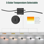 Espird 23inch Led Bathroom Vanity Light Bar, Matte Black 5CCT Dimmable - Image 2