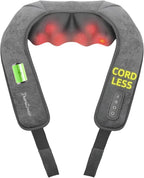 Cordless Neck Massager for Pain Relief Deep Tissue, Kneading Shiatsu Neck and by Therazzagge