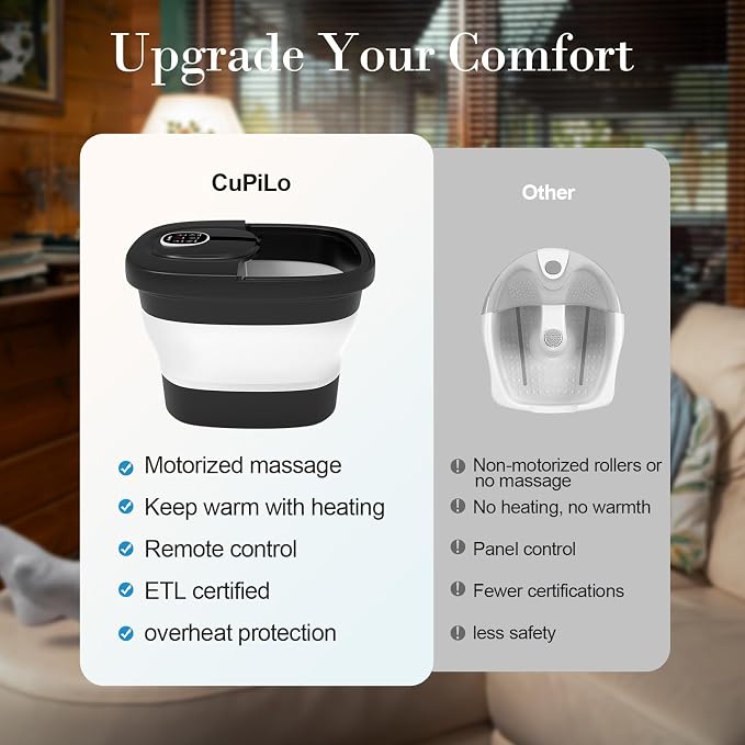 CuPiLo Foot Spa Bath Massager, Upgraded Foot Bath - Image 8