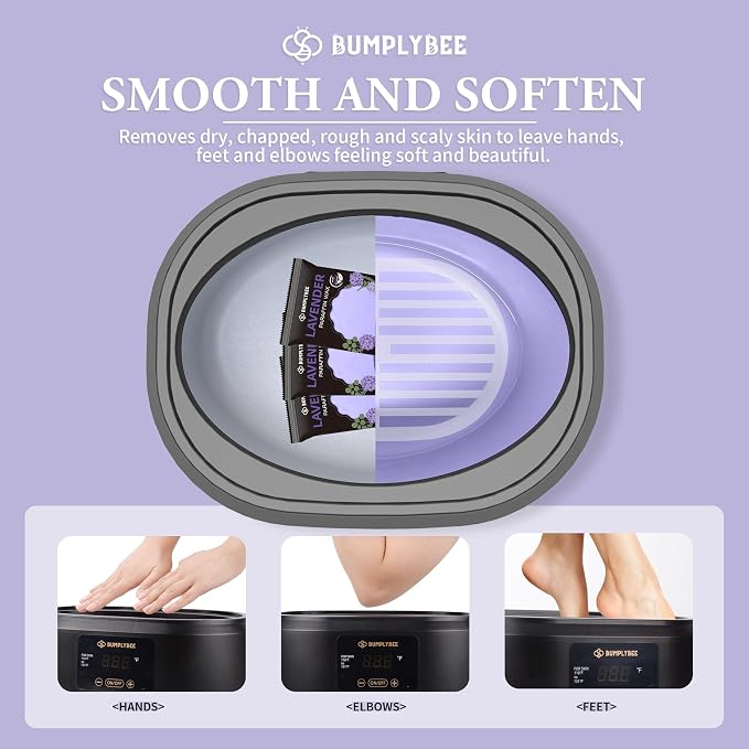 BUMPLYBEE Paraffin Wax for Hand and Feet, 10 Pack Lavender Paraffin Wax Refills - Image 8