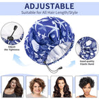 1 PCS Shower Cap, Double Layer & Adjustable Bathing Cap - Image 3