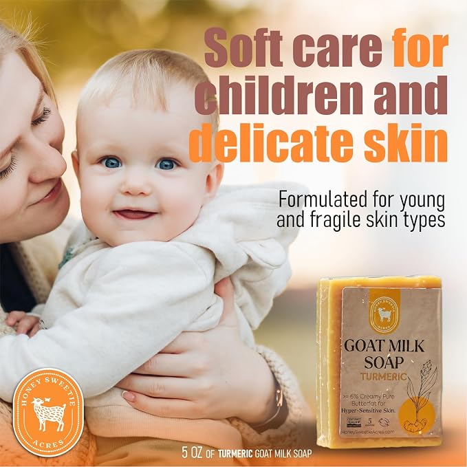 Honey Sweetie Acres Turmeric Goat Milk Soap - Image 5