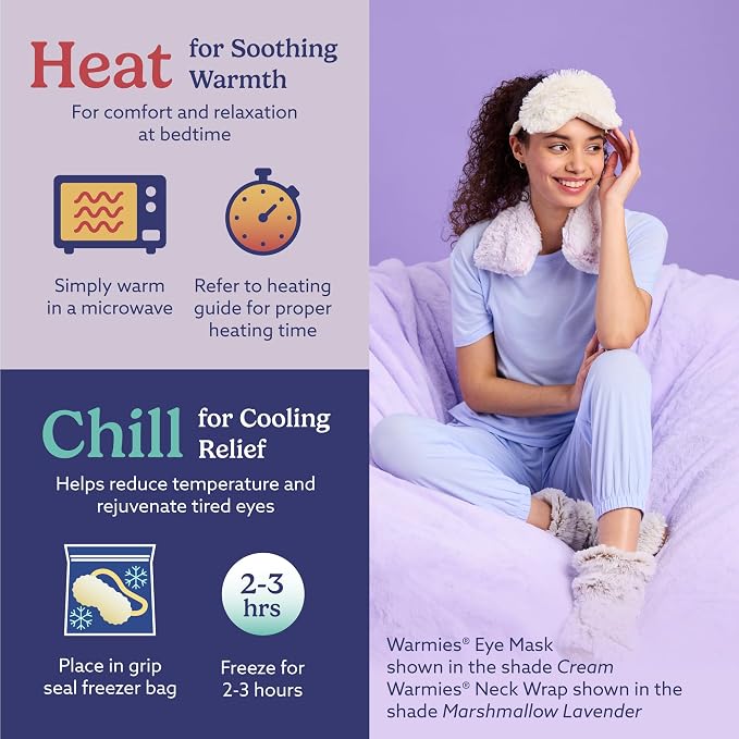 warmies Microwavable Eye Mask for Warmth & Comfort - Image 7