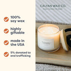 Calyan Wax Co. Oakmoss & Amber 3 Wick Scented Candle - Image 3