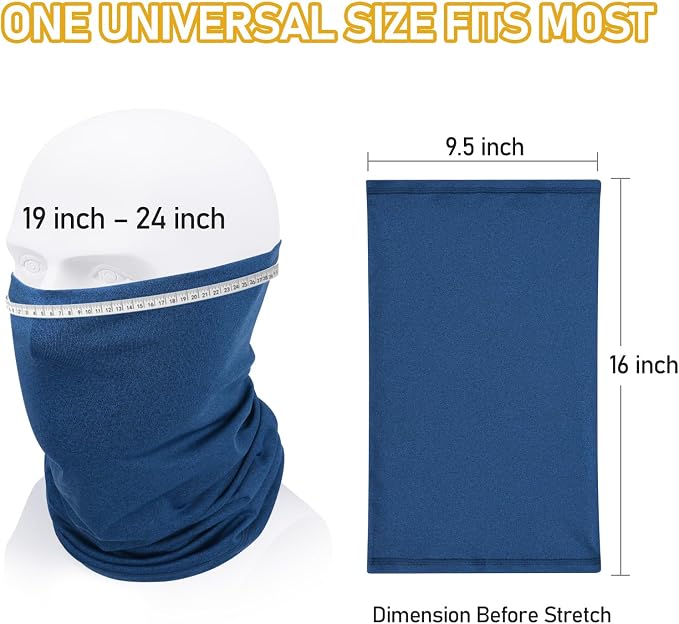 TICONN Neck Gaiter Face Cover Scarf, Neck Warmer Breathable Sun & Wind-proof - Image 4