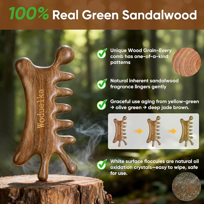 Wooden Gua Sha Facial Tool – Mother’s Day Gift - Image 3