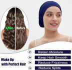 Sleep Cap Bonnet for Sleeping, Adjustable Cooling Ice Silk Lined Hair Bonnets - Image 5