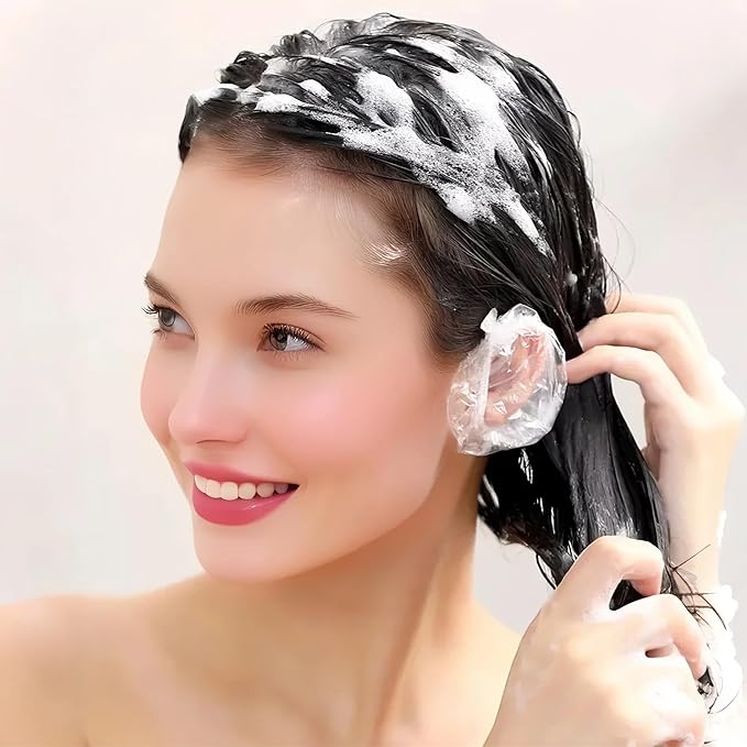 400 Pack Disposable Ear Covers for Shower Waterproof, Ear Shower Caps Hair Dye - Image 5