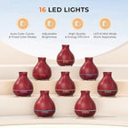 BZseed Aromatherapy Essential Oil Diffuser 550ml 12 Hours Wood Grain Aroma - Image 5