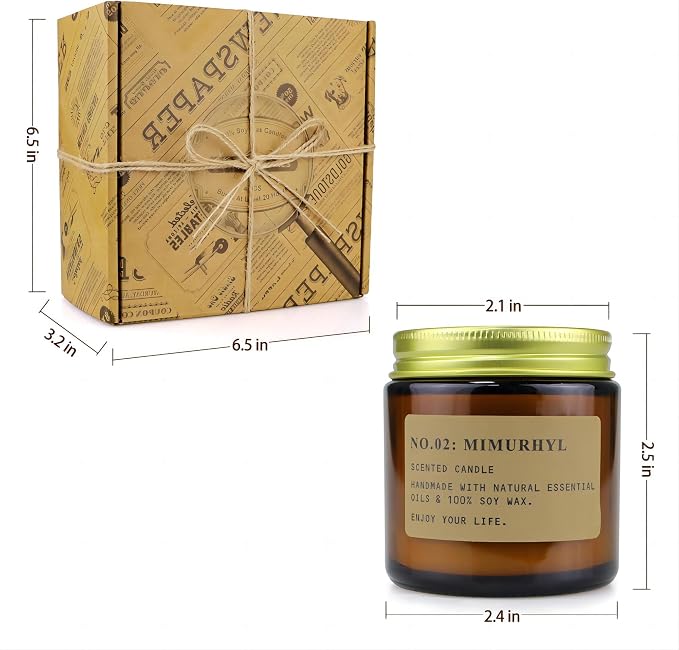 YFYTRE 4 Pack Scented Candle Set Soy Wax Candles, Aromatherapy Candles - Image 8