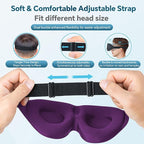 ZGGCD Sleep Mask for Side Sleeper, Light Blocking Sleeping Eye Mask for Women - Image 6