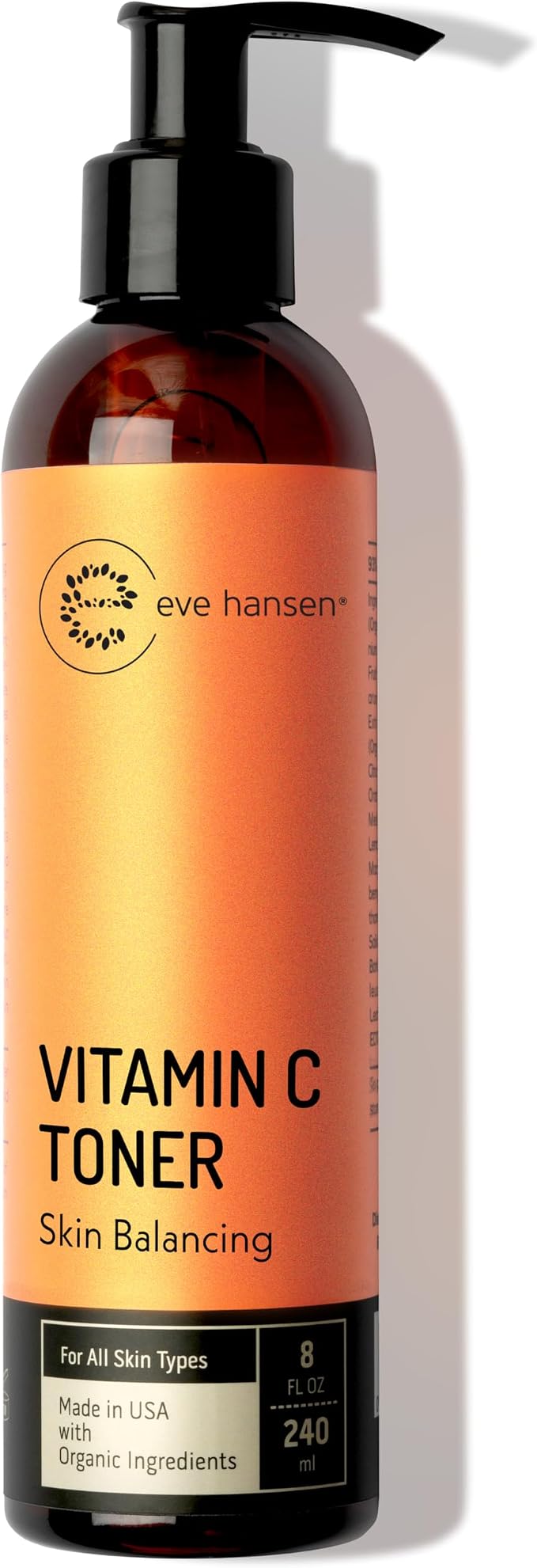 Eve Hansen Vitamin C Toner for face | 8 oz Hydrating Facial Toner Pore Minimizer by EveHansen